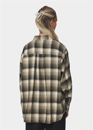 Dalma flannel check skjorte Army Neo Noir